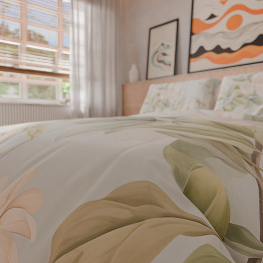 Housse de couette double, simple, une place et demie, florale F172