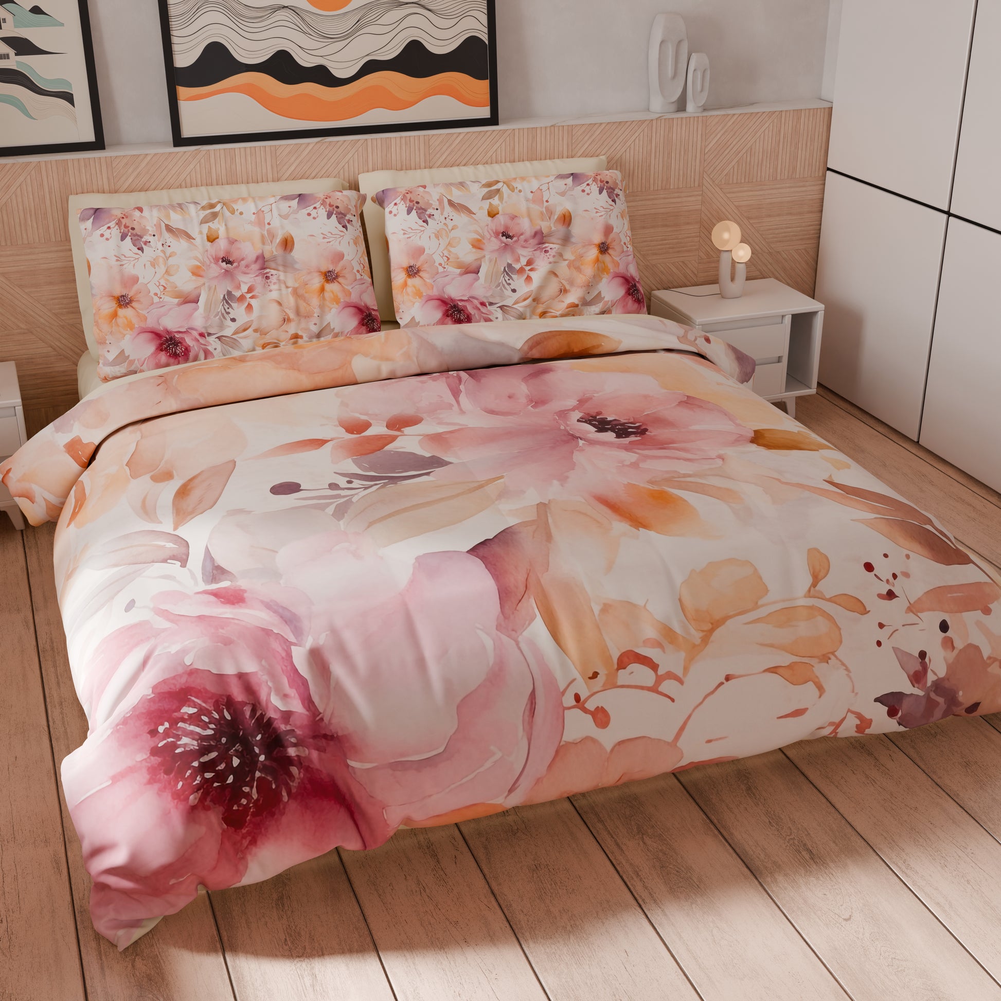 Set di biancheria da letto con copripiumino king size in microfibra, per tutte le stagioni, con motivo floreale, colore: blu, trapuntato, morbido copriletto trapuntato + 2 federe da 240 x 220 cm Set di biancheria da letto con copripiumino king size in microfibra, per tutte le stagioni, con motivo floreale, colore: blu, trapuntato, morbido copriletto trapuntato + 2 federe da 240 x 220 cm