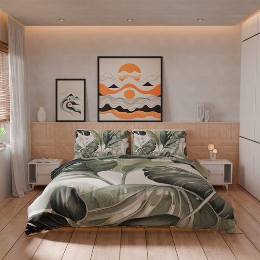 Housse de couette double, simple, une place et demie, florale F4