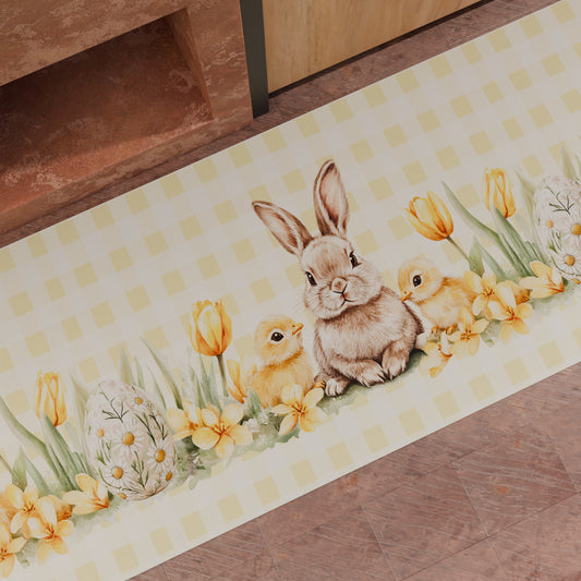 Tappeto Cucina Pasqua Antiscivolo Passatoia Pasqua Cucina lavabile Sunny Bloom