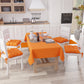 Kitchen Chair Cushions, Chair Covers 6 Pieces Orange