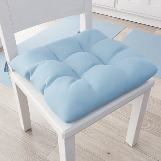 Kitchen Chair Cushions, Chair Cushions 6 Pieces Light Blue