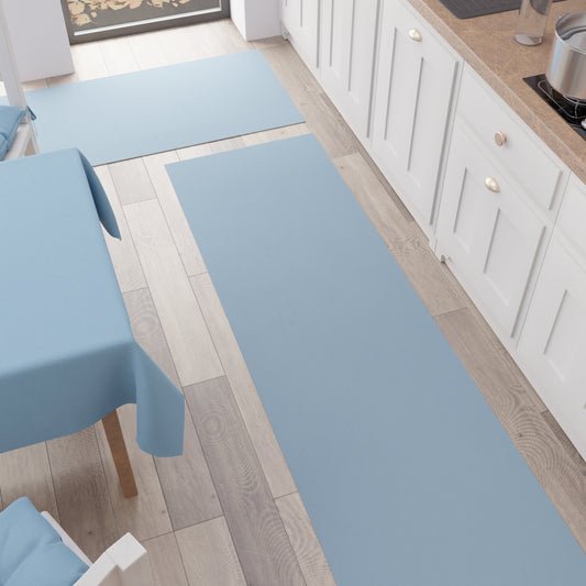 Kitchen Carpet, Kitchen Runner, Plain Light Blue