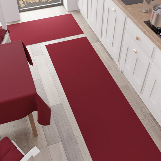 Kitchen Carpet Rug Solid Color Kitchen Bordeaux