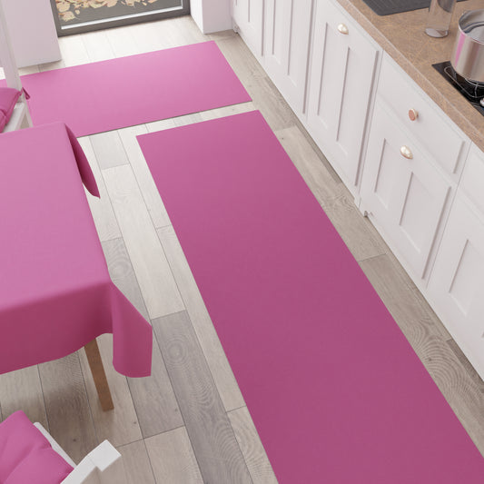 Kitchen carpet, kitchen runner, solid color fuchsia