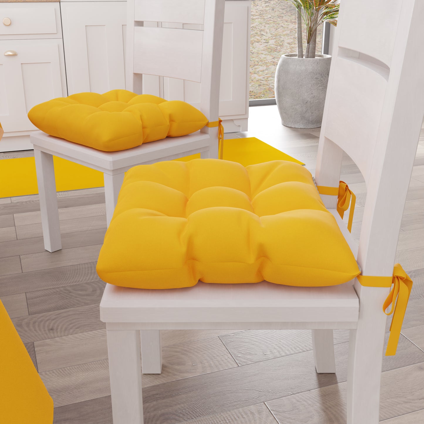 Set 6 cuscini per sedia Yellow Bouquet – Meg Arredo