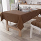 Tablecloth in Cotton, Plain Brown Tablecloth