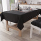 Cotton Tablecloth, Plain Black Tablecloth