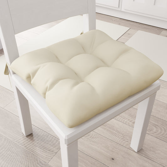 Coussins de chaise de cuisine, coussins de chaise 6 pièces crème
