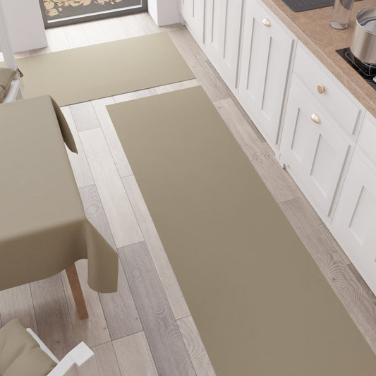 Kitchen carpet, kitchen runner, solid color dove grey