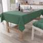 Cotton Tablecloth, Emerald Green Plain Tablecloth