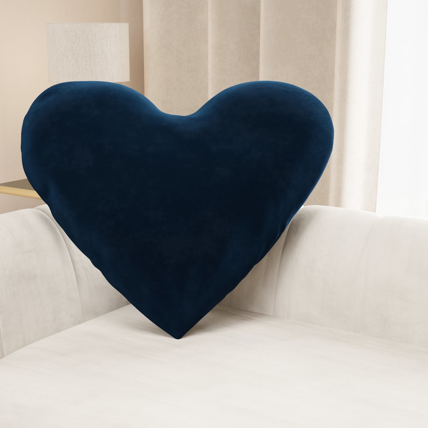 Cuscino Arredo Cuore Blu