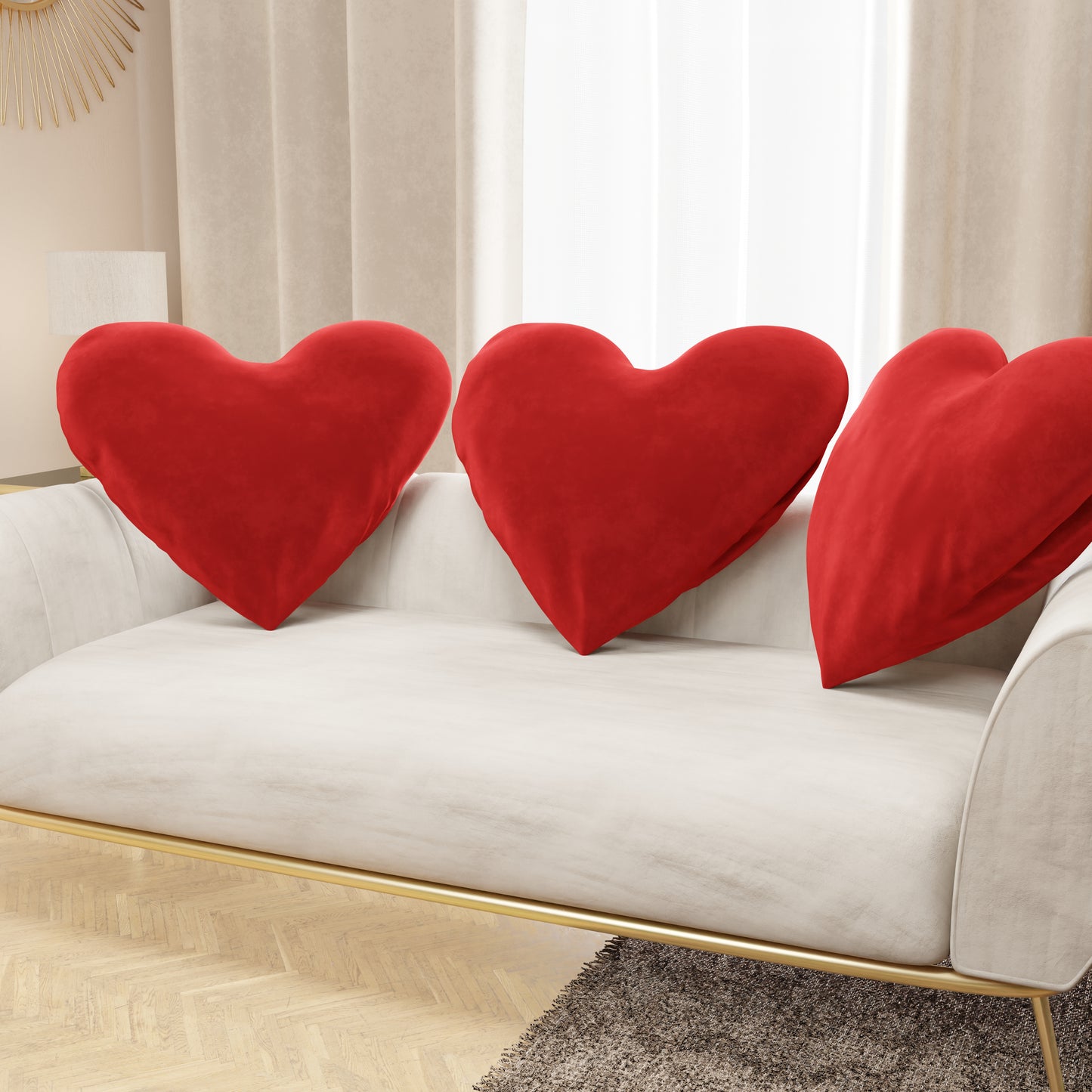 Cuscino Arredo Cuore Rosso