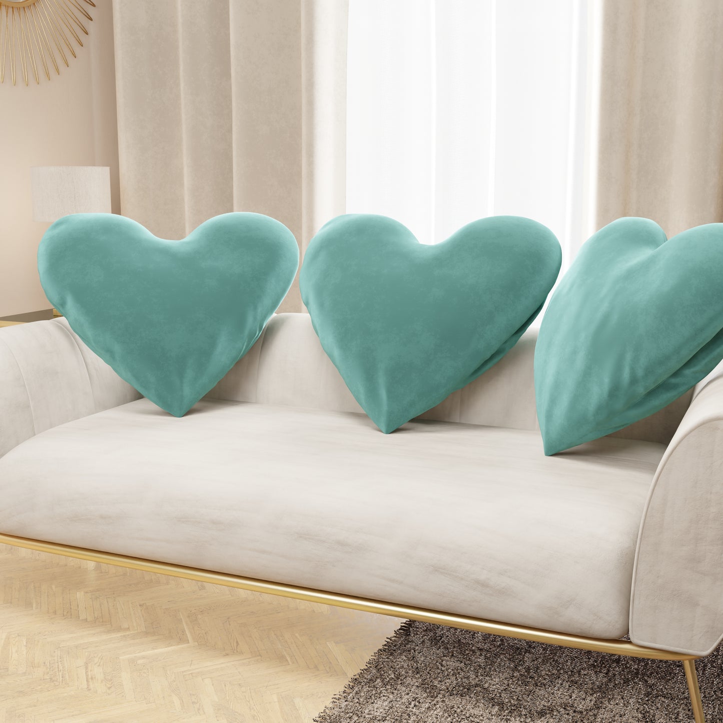 Cuscino Arredo Cuore Tiffany