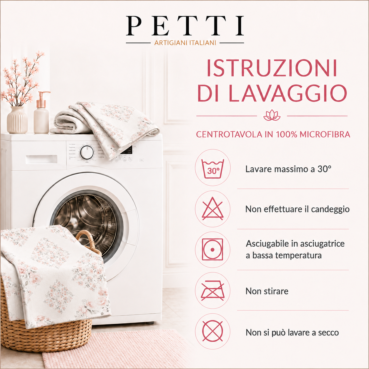 Centrotavola Natalizio per Cucina in Stampa Digitale Fiocco Rosso