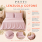 Lenzuola Matrimoniali, Singole, Una Piazza e Mezza, in Cotone, Panna