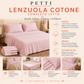 Lenzuola Matrimoniali, Singole, Una Piazza e Mezza, in Cotone, Lilla