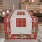 Christmas Table Runner, Christmas Table Runner Tablecloth, Beige Reindeer Kitchen Runner