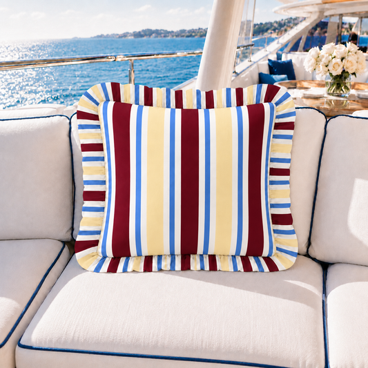 Cuscino Arredo con Rouches Mille Righe 20