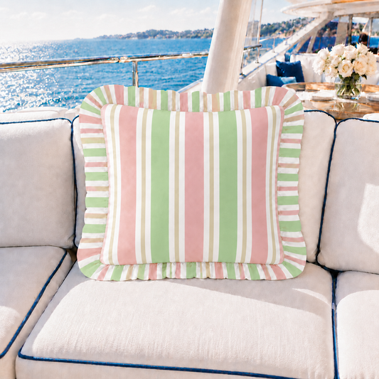 Cuscino Arredo con Rouches Mille Righe 29.