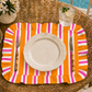 Tovagliette Americane con Rouches Mille Righe 04