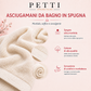 Asciugamani Bagno in Spugna Tinta Unita Rosso