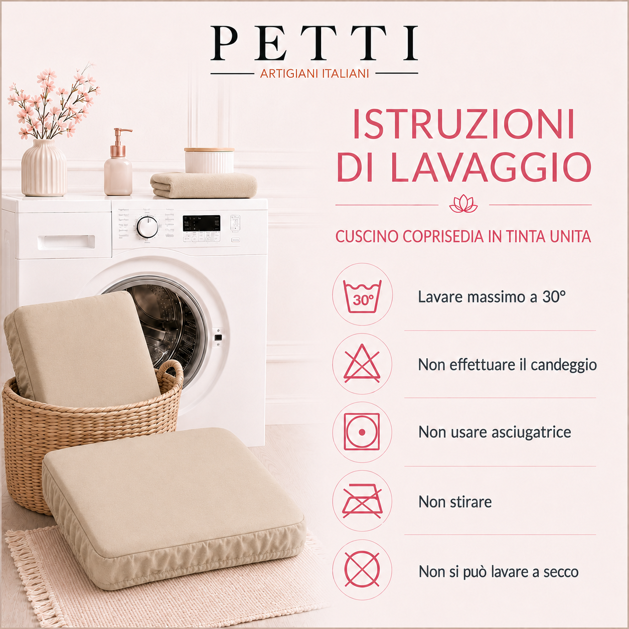 Cuscini per Sedie con Elastico in Tinta Unita Malva Intenso