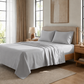 Lenzuola Percalle, Lenzuola Matrimoniali Cotone Grigio