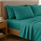 Percale sheets, Aqua green cotton double sheets