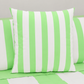Cuscini, Copricuscini Divano, Cuscini Arredo in Stampa Digitale Le Righe Bianco/Verde Chiaro