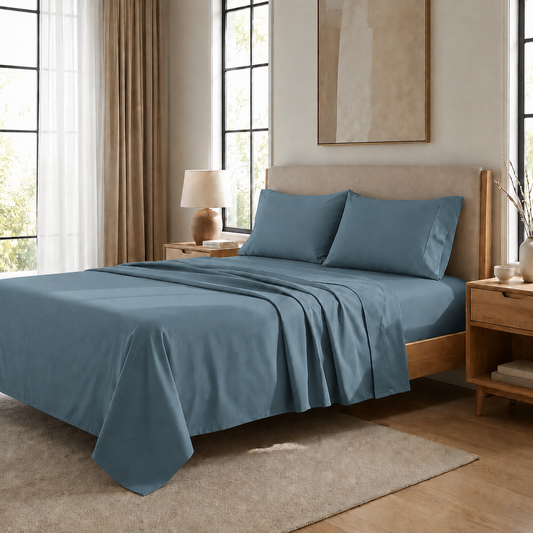 Draps Percale, Draps Double en Coton Avion