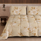 Piumone, Trapunta Matrimoniale, Singola, Piazza e Mezza, Floreale 21 Beige