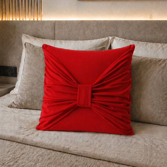 Coussins décoratifs en velours 1pz, coussins de canapé Élite Rouge