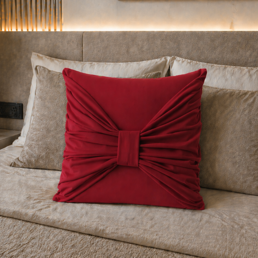 Coussins décoratifs en velours 1pz, coussins de canapé Élite Bordeaux