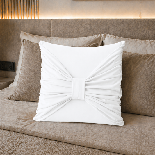 Coussins décoratifs en velours 1pz, coussins de canapé Élite Blanc optique