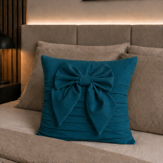 Cuscini Arredo in Velluto 1pz, Cuscini divano PomPon Ottanio