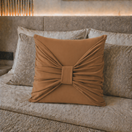 Coussins décoratifs en velours 1pz, coussins de canapé Élite Taupe