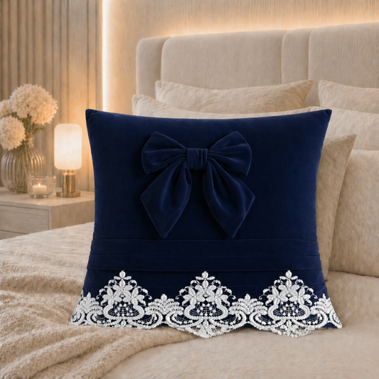 Coussins Décoratifs en Velours 1pc, Coussins de Canapé Bijou Bleu
