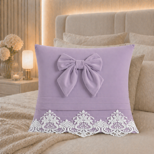 Coussins Décoratifs en Velours 1pc, Coussins de Canapé Bijou Lilas