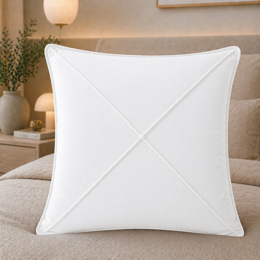 Coussins décoratifs en velours 1pz, coussins de canapé Maison Cruà Blanc optique