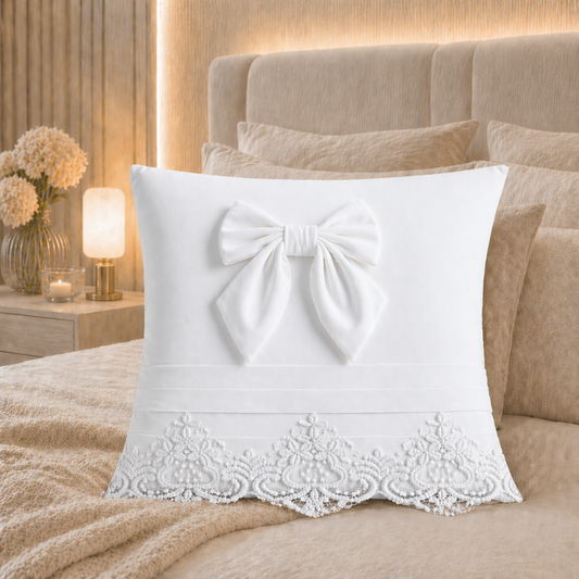 Coussins Décoratifs en Velours 1pc, Coussins de Canapé Bijou Blanc Optique