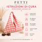 Borsa Modello Jacqueline  A Quadretti Grigio Scuro