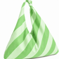 Borsa Modello Jacqueline  Righe Verde Chiaro/Salvia