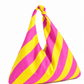 Borsa Modello Jacqueline  Righe Giallo/Fucsia