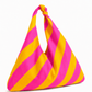 Borsa Modello Jacqueline  Righe Arancio/Fucsia