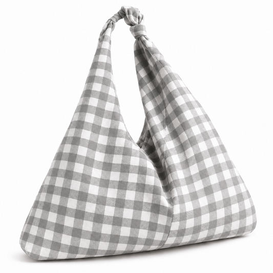 Borsa Modello Jacqueline  A Quadretti Grigio Scuro