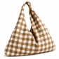 Borsa Modello Jacqueline  A Quadretti Marrone