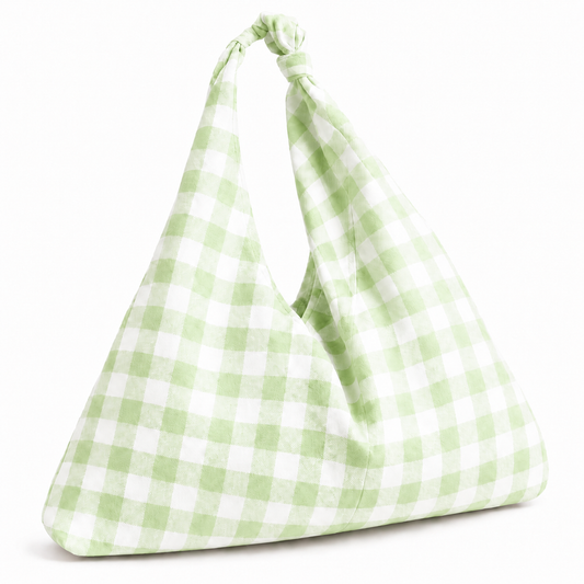 Borsa Modello Jacqueline  A Quadretti Salvia