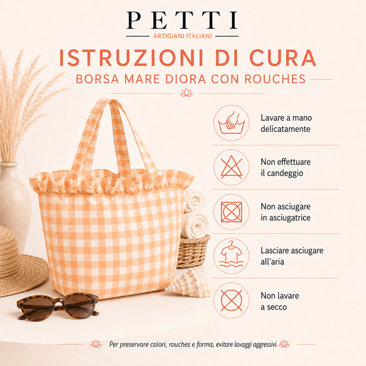 Borsa Modello Diora A Quadretti Indaco
