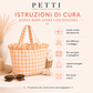 Borsa Modello Diora A Quadretti Corallo